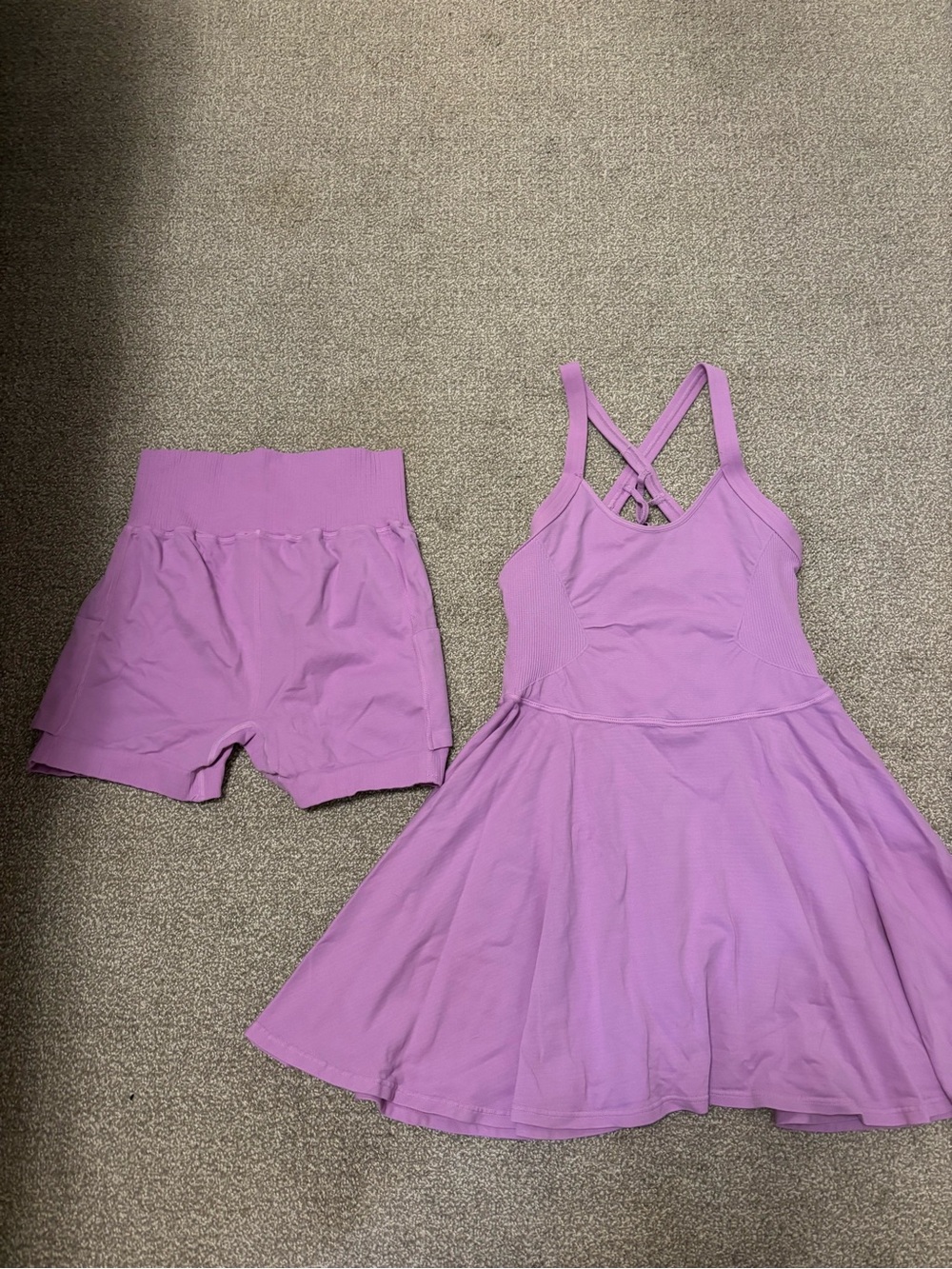 Free People Movement Lilac Crossback Tennis Dress - Picture 3 of 5